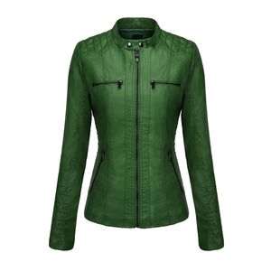 Chaqueta de Cuero Genuino para Mujer, Superventas de Invierno, Diseño Personalizado, Color Plus, Transpirable, con Capucha, Forro de Spandex, Logotipo Personalizado - Product Image 4