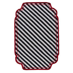 Alfombra Rectangular de Yute para Pasillo, Diseño Abstracto a Rayas, Tejido Plano en Gris y Negro, Estilo Alhambra, para Hogar y Dormitorios - Product Image 1