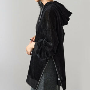 Sudadera con Capucha Personalizada OEM para Mujer, Moderna, Informal, con Cierre, Cómoda y Transpirable, Últimos Modelos en Color Sólido para Mujer 2026 - Product Image 5