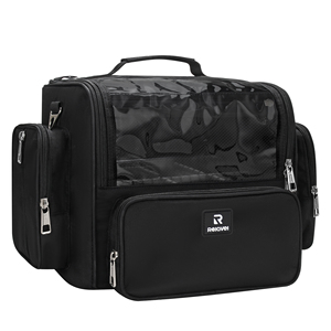 Relavel Extra <strong>Large</strong> Makeup Brush Clear Waterproof <strong>Cosmetic</strong> Organizer Holder Black Professional Makeup Artist Travel <strong>Bag</strong> - Product Image 1