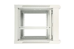 Armoire rack murale Extralink 12U 600x450 grise, portes entièrement métalliques - Product Image 6