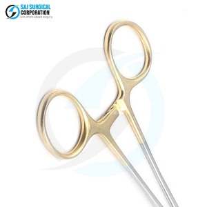 Portaagujas Lawrence manual de acero Diseño de mordazas curvas para un posicionamiento óptimo de la aguja en cirugía cardiovascular y torácica - Product Image 6