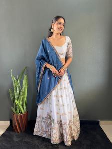 Festival Wear Lehenga Choli avec une forte broderie travail tenue de créateur traditionnel indien fête de mariage ethnique femmes robe - Product Image 5