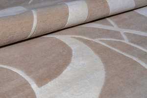 ชุดพรม100% ขนแกะเนื้อละเอียดสไตล์โมเดิร์นงานแฮนด์เมดชุดพรมปูพื้นตัดลายดอกไม้สำหรับห้องนั่งเล่น/เด็กตกแต่งห้องด้วยผ้าฝ้ายที่มีความต้องการสูง - Product Image 2