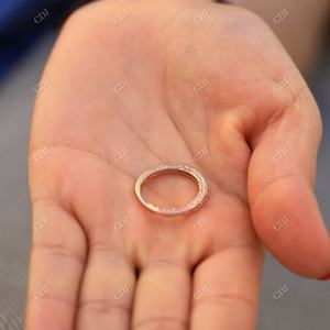 Nouvel arrivage Diamant rond plaqué or 18 carats Bague de fiançailles en argent sterling 925 pour femme Bagues en diamant de laboratoire personnalisées Bijoux en gros - Product Image 3