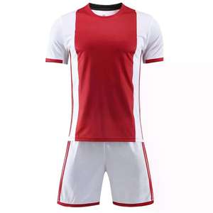 Uniforme de Fútbol de Manga Corta con Cuello Redondo Azul 100% Poliéster al por Mayor para Hombre y Mujer, Logotipo Personalizado Incluido - Product Image 6