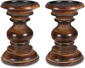 Candelabros de madera de granja hechos a mano de alta calidad de HF Crafts para decoración del hogar y Navidad a bajo precio - Product Image 4