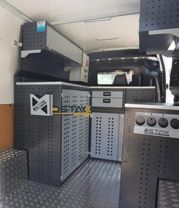 วัสดุโลหะแบบโมดูลประกอบได้ง่ายสำหรับตู้ในรถยนต์ OEM/ODM รองรับผงเคลือบไฟฟ้าสถิตแบบปรับแต่งได้ - Product Image 1