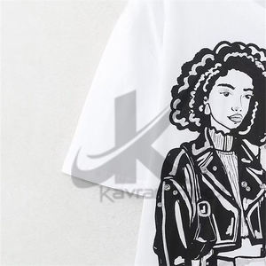 Camisetas bordadas personalizables para mujer-Tela de alta calidad con diseños de bordado personalizados, ideal para ropa informal - Product Image 3