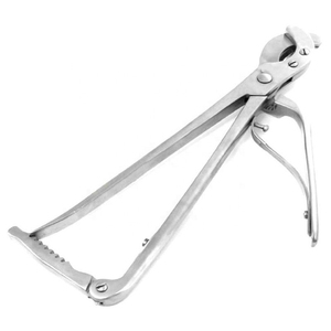 Pince de castration d'émasculateur avec pince de castration d'émasculateur d'acier inoxydable d'instruments vétérinaires de cliquet - Product Image 1