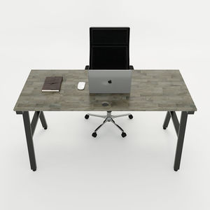 SFAC001 Simple <b>Computer</b> <b>Desk</b> High Quality Rubberwood with Iron A-Frame Legs - Product Image 5