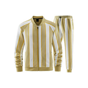 ชุดวอร์ม2ชิ้นแขนยาวมีซิปสำหรับเล่นกีฬาสำหรับผู้ชายชุดวอร์มแขนยาวติดโลโก้ด้านหน้าสำหรับเล่นกีฬาในฤดูหนาว - Product Image 2