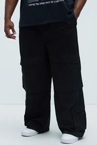 Buy Wholesale Customizable Multi Pocket Baggy Wide Leg Polyester <b>Cargo</b> <b>Pants</b> for Men Trendy Streetwear for Men - Product Image 3