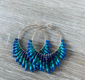 Aros Elegantes de Primera Calidad, Aros Estilo Bohemio Occidental, Aros con Borlas, Aretes con Flecos - Dorado - Largos - Product Image 2