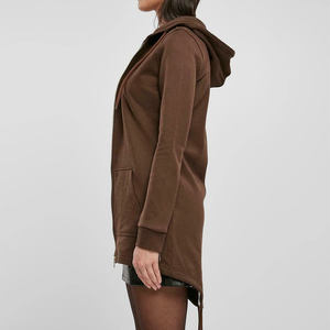 Unisex de alta calidad Graphic Essentials Sudadera con capucha de algodón de gran tamaño de peso pesado cuello alto cremallera sudaderas con capucha cortas para mujer - Product Image 2