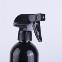 Vaporisateur à gâchette en plastique PET blanc personnalisé de 500ml 17oz noir mat vide désinfectant pour les mains pour savon liquide brume fine