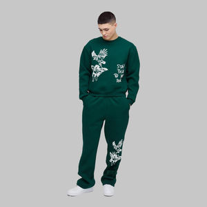 Chándal 2 en 1 de Última Moda con Logotipo Personalizado, 100% Algodón, Impresión por Transferencia de Calor, Transpirable, Ropa Casual Unisex - Product Image 4