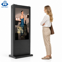 ZDHQ - Pantalla Digital para Exteriores, de Pie, de 55-86 Pulgadas, Alto Brillo, IP65, Resistente a la Intemperie, Kiosco Publicitario
