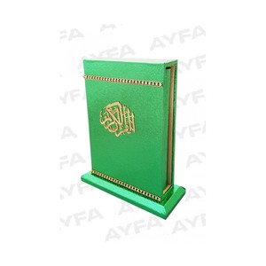 Coran de poche vert 190KP, modèle de haut-parleur de Coran, télécommande tactile, connectivité USB, fonctionnalités FM, matériau plastique, code QR - Product Image 3