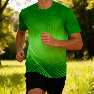 Camiseta Deportiva de Manga Corta para Hombre con Logotipo Personalizado, Secado Rápido, Transpirable, para Fitness, Running, Entrenamiento, de Alta Calidad, para Verano - Product Image 5