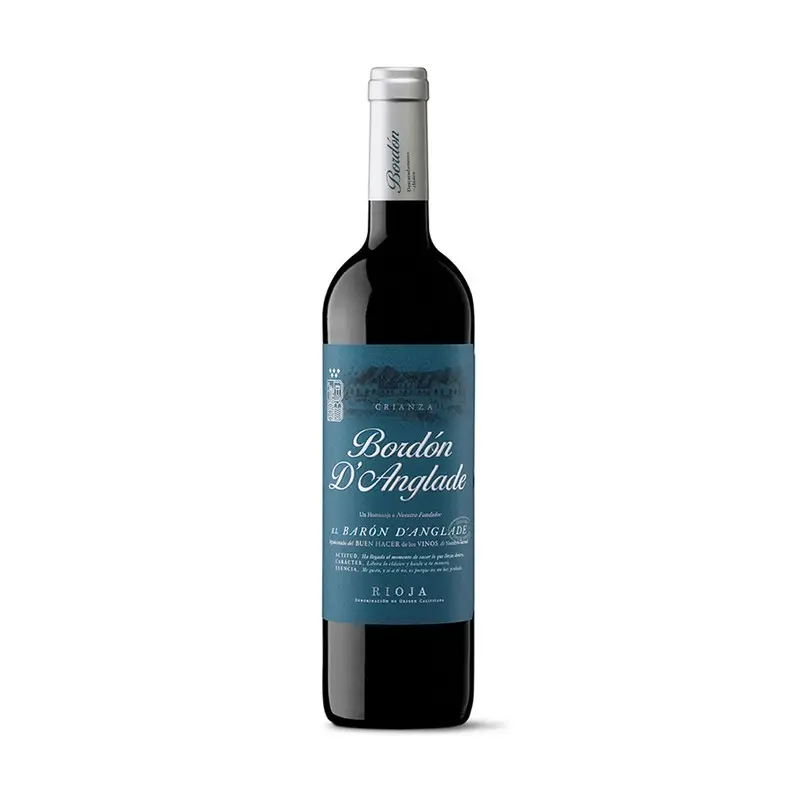Top Quality Spanish Bordon de Anglade Crianza selection red wine Rioja best price Tempranillo 6-12pcs*case