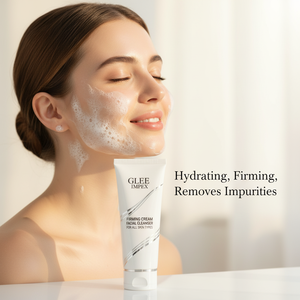 Crème raffermissante aux peptides biologiques Glee Impex, nettoyant visage pour tous types de peaux |   Nettoyage en profondeur doux et hydratant anti-âge pour le visage - Product Image 3