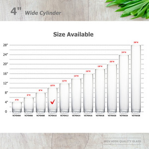 VCY0410 - แจกันแก้วทรงกระบอก - 4 x 10 - Product Image 3