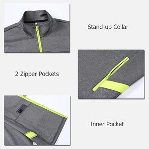 Conjunto Deportivo de Forro Polar Transpirable con Cremallera Completa, Unisex, Casual, para Invierno, Manga Larga, para Entrenamiento al Aire Libre, Venta al por Mayor Personalizada - Product Image 4