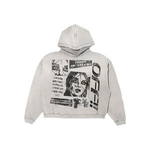 Vente chaude surdimensionné sweats à capuche 2024 personnalisé respirant bonne qualité hommes vêtements surdimensionné hommes basics à capuche - Product Image 2