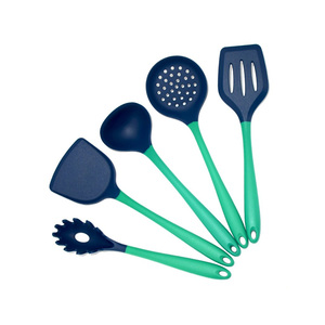 New Silicone Products Home and Kitchen Accessories 5Pcs Heat Resistant Food Silicone Kitchen <b>Utensils</b> Cheap Cooking Spatula Set - Product Image 2