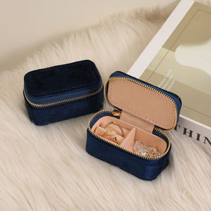 Custom Handmade Mini Jewelry Storage <b>Box</b> with PU Leather & Velvet Classic Elegant <b>Vintage</b> Luxury Travel Gift Case - Product Image 5