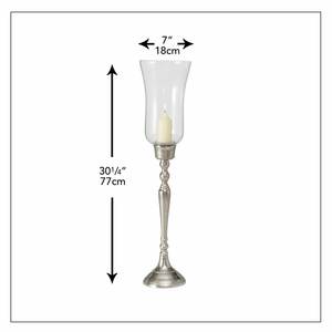 Brass Antique Finished Iron Metal Candle-<b>Hurricane</b> - Product Image 5