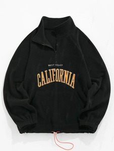 Sweat-shirts à capuche chauds et moelleux en polaire pour hommes, style streetwear vintage, 100 % coton, imperméables, anti-rétrécissement, avec lettres brodées unies, tricotés pour l'hiver - Product Image 5