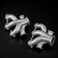 Collecteur d'échappement compact, intégré, haute précision, léger, en métal imprimé en 3D pour un emplacement compact de la groupe motopropulseur