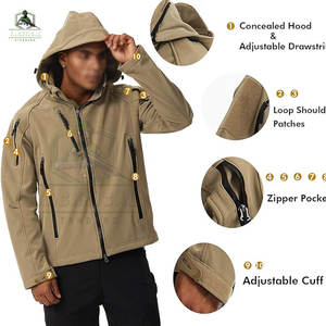 Chaqueta Táctica de Nailon Transpirable de Secado Rápido para Hombre, Diseño Nuevo de Alta Calidad, Cierre de Cremallera, para Todas las Temporadas - Product Image 3