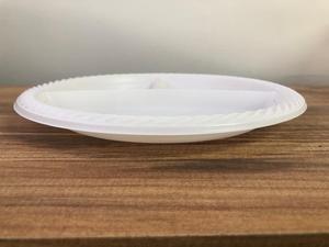 Vaisselle de cuisine, haute qualité, 250mm, 10 pouces, 3 sections, PP, rond, micro-ondes, réutilisable, assiettes lavables, vaisselle, HoReCa, mono - Product Image 5