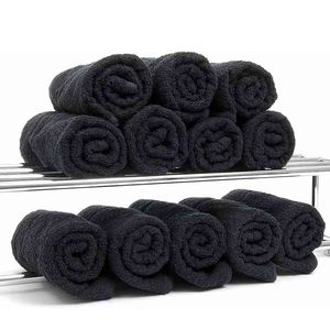 Serviettes de salon professionnelles pour la coiffure, en coton absorbant, séchage rapide, non décolorantes, pour la coupe et la coloration des cheveux - Product Image 1