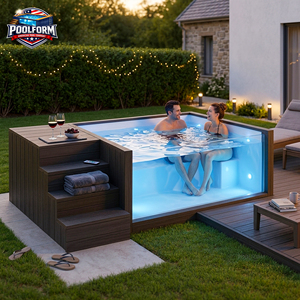 Modern Elite Villa Acrylic Window Above Ground <b>Pool</b> Shell Portable Prefabricated Fiberglass Swimming <b>Pool</b> - Product Image 5