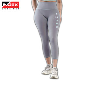 Mallas de gimnasio de cintura alta para mujer de la mejor calidad para entrenamiento físico Venta caliente al por mayor Logotipo de cintura impreso personalizado-para Yoga - Product Image 5