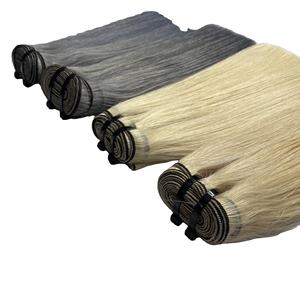 Extensiones de Cabello Humano Vietnamita Liso Natural al Por Mayor, Cabello Virgen de un Solo Donante, con Punta Plana, para Pegar con Cinta Adhesiva o Clips - Product Image 6