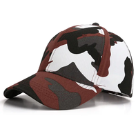 Gorras de béisbol tácticas con estampado de camuflaje, correa ajustable de algodón, deportes al aire libre Unisex, suministro de fábrica OEM, sombreros de 6 paneles de camuflaje