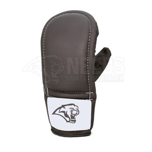 Manopla de boxeo de cuero de alta calidad de estilo profesional Color sólido con diseño de logotipo personalizado MOQ bajo para la demanda del cliente - Product Image 4