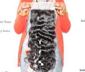 Fabrication en Inde, cheveux humains vierges non transformés, aspect naturel, fermeture soyeuse et douce, fournisseur bouclé à cuticule alignée brut indien en gros - Product Image 2