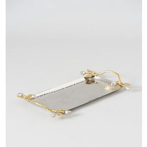 Traditional Design Elegant <b>Decorative</b> Aluminium Serving Tray <b>for</b> Ramadan Weddings and Diwali Modern Style by Faizacraft - Product Image 1