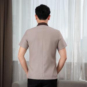 Uniforme Azul Gris <span class=keywords><strong>para</strong></span> <span class=keywords><strong>Personal</strong></span> de Limpieza, Uniforme de Camarera <span class=keywords><strong>para</strong></span> Uso en <span class=keywords><strong>Hoteles</strong></span> - Product Image 5