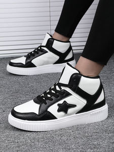 Primavera nero <span class=keywords><strong>scarpe</strong></span> <span class=keywords><strong>da</strong></span> uomo <span class=keywords><strong>da</strong></span> <span class=keywords><strong>Tennis</strong></span> retrò Star Hip Hop <span class=keywords><strong>scarpe</strong></span> <span class=keywords><strong>da</strong></span> Skateboard moda coppia <span class=keywords><strong>scarpe</strong></span> Casual <span class=keywords><strong>da</strong></span> esterno - Product Image 2