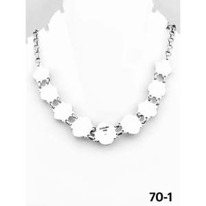 Collier artisanal du Sud-Ouest en turquoise du Sonora et argent sterling avec technologie d'incrustation à serti clos - Product Image 4