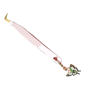 Extensions de cils à pointe droite et incurvée Pince à épiler Outils d'application de sourcils Pince à cils à vendre - Product Image 5