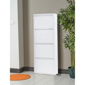 ALVEON 4-Layer Modern Shoe <b>Cabinet</b> Stainless Steel Textured PEI Surface Wall Mount 14-19 Pair Capacity Home Furniture <b>Outdoor</b> - Product Image 6