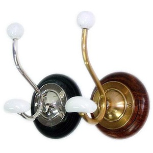 Handmade Wall Hook Wooden Base Indian Handicraft Item Top Standard Product Wholesale Luxury Item Antique Brass Unique Design - Product Image 3